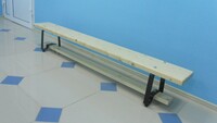 Скамейка гимнастическая (металлические ножки, лак) (3,5 м)  - fgospostavki.ru - Полевской