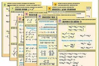 Комплект таблиц по всему курсу "Алгебра и начала анализа" (50 таблиц, А1, полноцветные, ламинированные) - fgospostavki.ru - Полевской