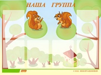 Стенд информационный для ДОУ "Наша группа" (80х110см, 6 карм., алюм. проф.) - fgospostavki.ru - Полевской