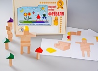 Игровой набор Фребеля "Конструктор деревянный без соединений-3" (Серия "Эксперимент") - fgospostavki.ru - Полевской