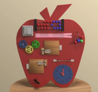 Бизиборд «Яблоко знаний» - fgospostavki.ru - Полевской