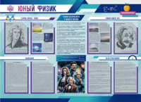 Стенд-уголок "Юный физик" - fgospostavki.ru - Полевской