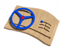 Дидактическая панель с автомобильным рулем - fgospostavki.ru - Полевской