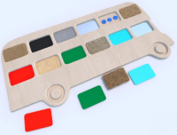 Тактильные разноцветные дощечки «Автобус» - fgospostavki.ru - Полевской