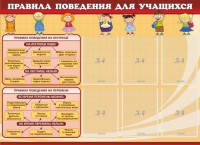 Стенд "Правила поведения для учащихся" - fgospostavki.ru - Полевской