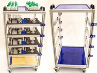 Мобильная стойка для хранения наборов ГИА по химии - fgospostavki.ru - Полевской