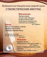 Стенд "Стилистические фигуры" Вариант 1 - fgospostavki.ru - Полевской