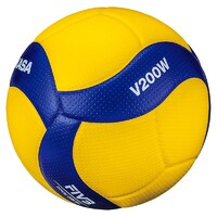 Мяч волейбольный Mikasa V200W (размер 5, синтетическая кожа, профессиональный) - fgospostavki.ru - Полевской