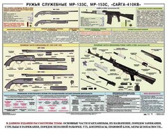 Плакат "Ружья служебные МР-133С, МР-153С, Сайга-410КВ" - fgospostavki.ru - Полевской