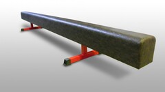 Бревно гимнастическое напольное, мягкое на металлических опорах (3м) - fgospostavki.ru - Полевской