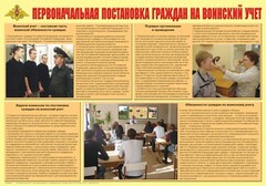 Плакат "Первоначальная постановка граждан на воинский учет" - fgospostavki.ru - Полевской