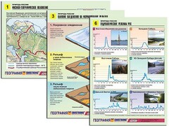 Комплект таблиц по географии "Природа России" раздаточные (цветные, ламинированные, А4, 10 штук) - fgospostavki.ru - Полевской
