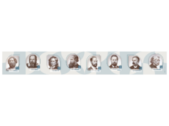 Стенд-лента "Выдающиеся ученые-физики" - fgospostavki.ru - Полевской