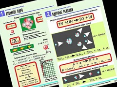 Комплект таблиц "Физика атомного ядра" (10 таблиц, формат А1, ламинированные) - fgospostavki.ru - Полевской