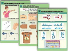 Комплект таблиц "Технология. Обработка ткани" (12 таблиц, А1, ламинированные) - fgospostavki.ru - Полевской
