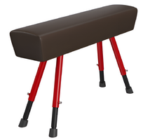 Конь гимнастический переменной высоты (чехол из натуральной кожи) - fgospostavki.ru - Полевской