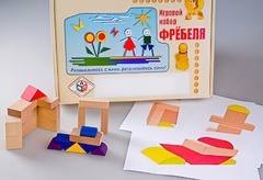 Игровой набор Фребеля "Конструктор деревянный без соединений-2" (Серия "Эксперимент") - fgospostavki.ru - Полевской