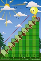 Интерактивная таблица на магнитах "Лесенка для счета" - fgospostavki.ru - Полевской