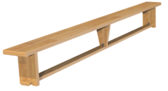 Скамейка гимнастическая (деревянные ножки) (3 м)  - fgospostavki.ru - Полевской