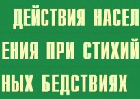 Комплект плакатов "Действия населения при стихийных бедствиях" - fgospostavki.ru - Полевской