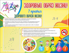 Стенд "Здоровый образ жизни" - fgospostavki.ru - Полевской
