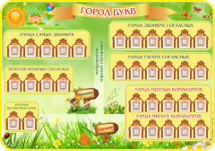 Стенд "Город букв" - fgospostavki.ru - Полевской