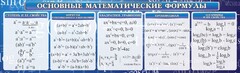 Стенд "Основные математические формулы" - fgospostavki.ru - Полевской