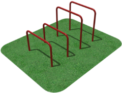 Упоры для отжимания цельносварные, разноуровневые  - fgospostavki.ru - Полевской