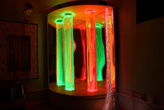 Сенсорный уголок большой с двумя колоннами, двусторонней подсветкой и фибероптическими нитями. VIP класс. - fgospostavki.ru - Полевской
