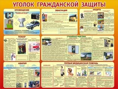 Стенд "Уголок гражданской защиты" - fgospostavki.ru - Полевской