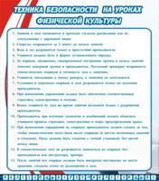 Стенд "Техника безопасности на уроках физкультуры" - fgospostavki.ru - Полевской