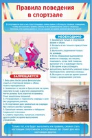 Стенд "Правила поведения в спортзале №1" - fgospostavki.ru - Полевской