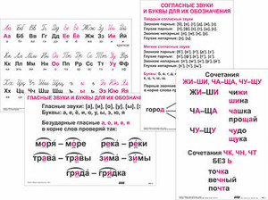 Опорные таблицы по русскому языку 1 класс - fgospostavki.ru - Полевской