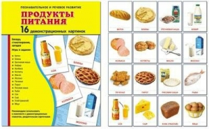 Демонстрационные карточки "Продукты питания" - fgospostavki.ru - Полевской