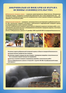 Комплект плакатов "Добровольная пожарная дружина" - fgospostavki.ru - Полевской