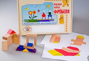 Игровой набор Фребеля "Конструктор деревянный без соединений-2" (Серия "Эксперимент") - fgospostavki.ru - Полевской