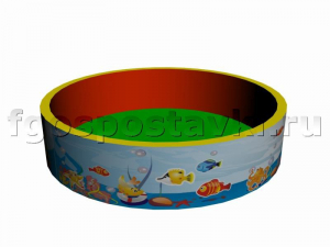 Сухой бассейн круглый с шелкографией - fgospostavki.ru - Полевской