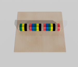 Тактильно-развивающая панель с разноцветными кругами - fgospostavki.ru - Полевской