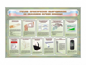 Стенды "Учебно-практическое оборудование по оказанию первой помощи" - fgospostavki.ru - Полевской