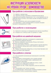 Стенд "Инструкция безопасности на уроках труда №1" - fgospostavki.ru - Полевской