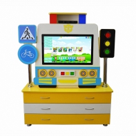 Профессиональный интерактивный комплекс-тренажер ПДД «Автобот» + датчик Kinect - fgospostavki.ru - Полевской