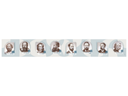 Стенд-лента "Выдающиеся ученые-физики" - fgospostavki.ru - Полевской