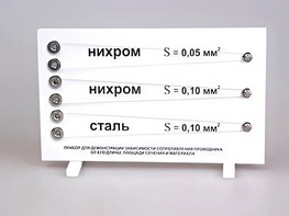Прибор для демонстрации зависимости сопротивления проводника от его длины, сечения и материала - fgospostavki.ru - Полевской