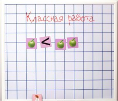 Магнитно-маркерная доска "Клетка" (86 см х 75 см) - fgospostavki.ru - Полевской