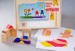 Игровой набор Фребеля "Конструктор деревянный без соединений-2" (Серия "Эксперимент") - fgospostavki.ru - Полевской