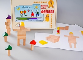Игровой набор Фребеля "Конструктор деревянный без соединений-3" (Серия "Эксперимент") - fgospostavki.ru - Полевской