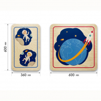 Набор стеновых панелей «Мы в Космосе - Первый полёт» - fgospostavki.ru - Полевской