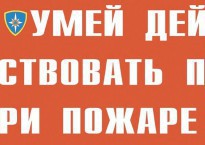 Комплект плакатов "Умей действовать при пожаре" - fgospostavki.ru - Полевской