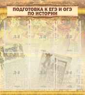 Стенд "Подготовка к ЕГЭ и ОГЭ по истории (6 карманов)" - fgospostavki.ru - Полевской
